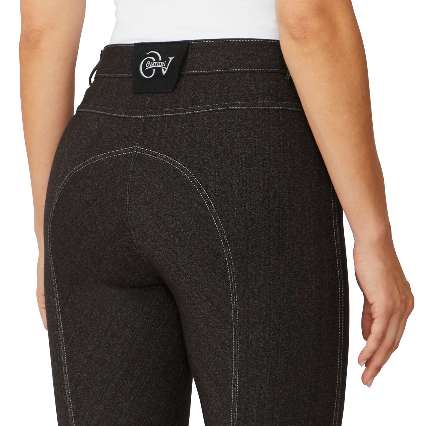 Women's SoftFlex Suede Knee Patch Breech - Neutral Beige