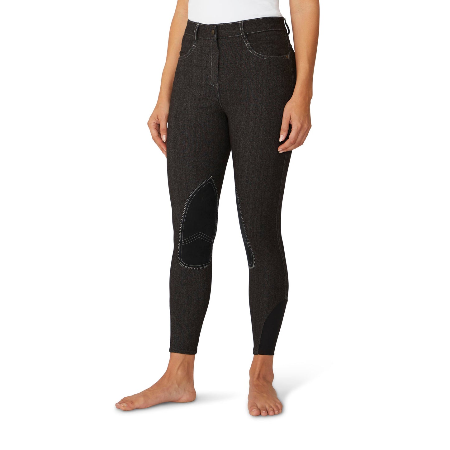 Women's SoftFlex Suede Knee Patch Breech - Neutral Beige
