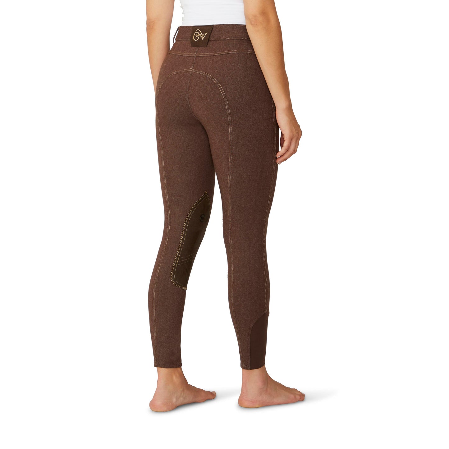 Women's SoftFlex Suede Knee Patch Breech - Neutral Beige