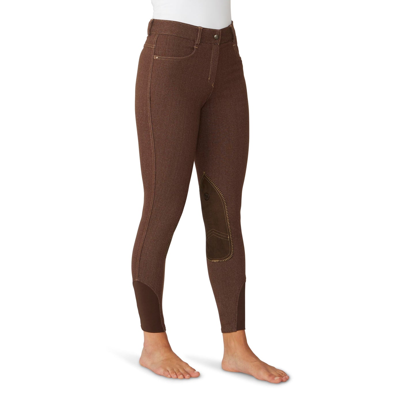 Women's SoftFlex Suede Knee Patch Breech - Neutral Beige