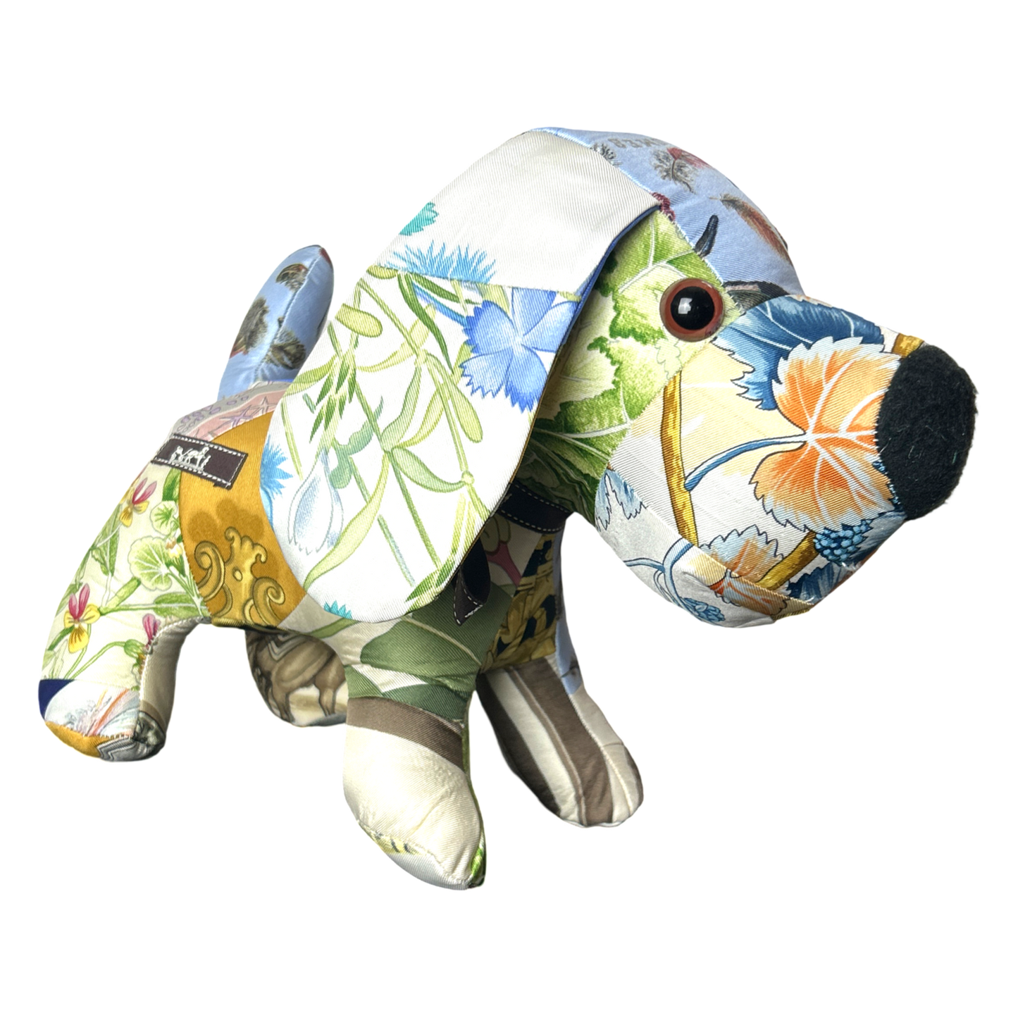 Vintage Silk Scarf Loyal Puppy