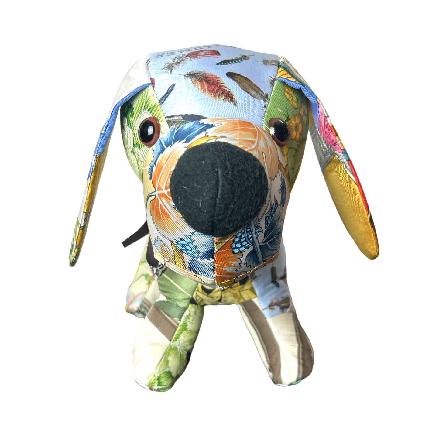 Vintage Silk Scarf Loyal Puppy