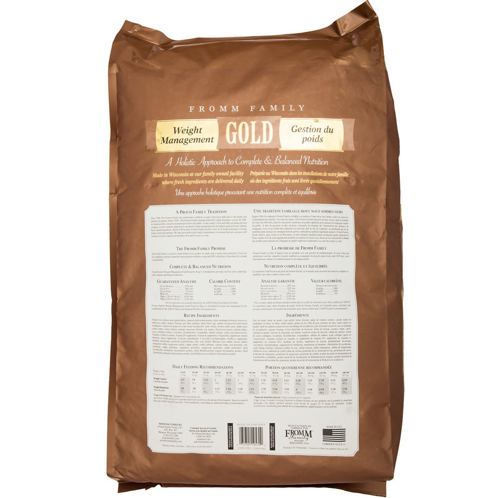 Fromm Gold All Life Stages Weight Management Turkey Dry Dog Food