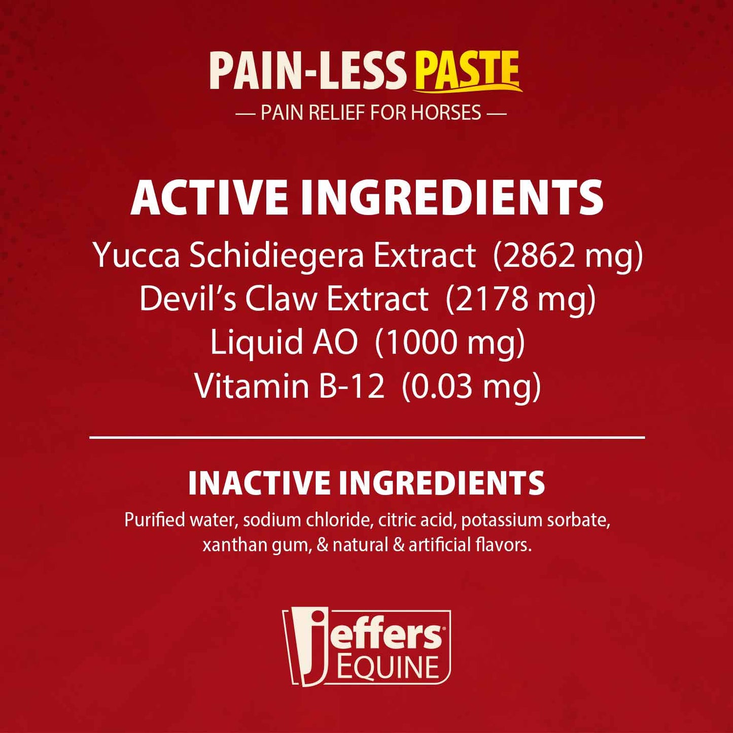 Pain-Less Pain Relief Paste for Horses