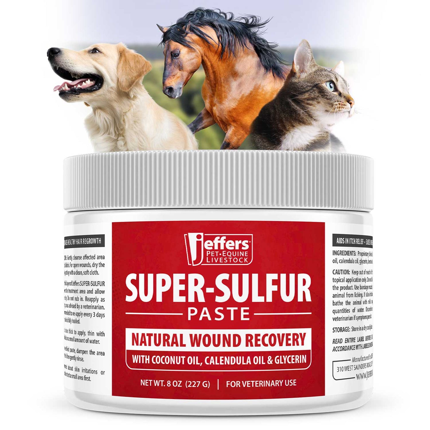 Super-Sulfur Skin & Wound Healing Paste for Pets, Horses, & Livestock