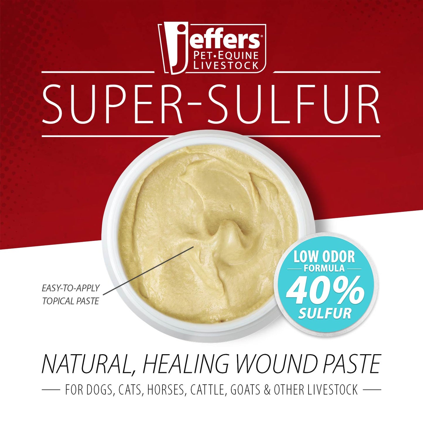 Super-Sulfur Skin & Wound Healing Paste for Pets, Horses, & Livestock