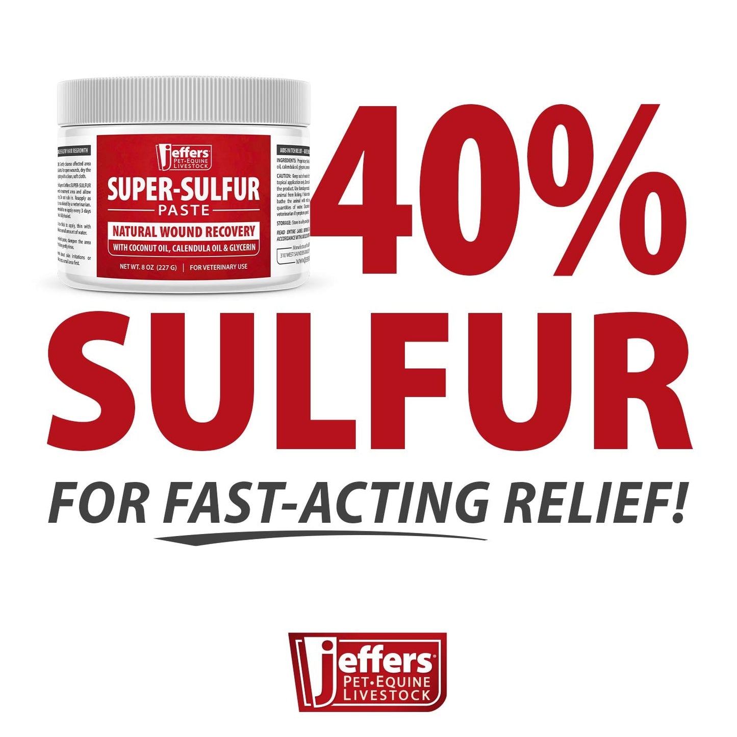 Super-Sulfur Skin & Wound Healing Paste for Pets, Horses, & Livestock